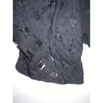 Pleione New Womens NWT Crochet Cardigan S Open Black Small Jacket Nice Soft USA Photo 4