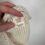 Calme Alpaca Wool Chunky Knit Scarf Ivory‎ Photo 4