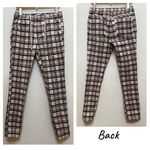 Urban Outfitters  Tan Plaid Tapered Slim Pant Size Small Photo 1