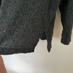 Aerie  Women’s Charcoal Gray Waffle Knit Crewneck Thermal Sweater Size Small Photo 3
