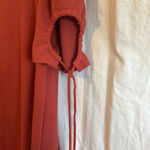 See By Chloe  Crewneck Mini Dress Burnt Orange Cutout Tie Short Sleeve 36… Photo 9