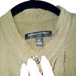 Banana Republic New Waimea Olive Flounce Hem Mini Shirt Dress Medium Photo 3