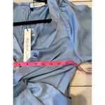 Mustard Seed  Boutique Blue Jumpsuit Size Small Satin Feel Wide Leg Pastel Photo 5