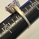 Vintage KABANA Sterling Silver Oval Amethyst Ring Size 9 Ornate Photo 5