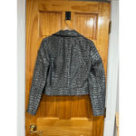 Diane Von Furstenberg New with Tag  DVF Angie Alligator Print Jacquard Crop Moto Photo 4