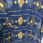 Vintage D2NY Textured Short Sleeve Shirt Womens 2X Button Front Textured Blue Photo 5