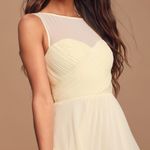 Lulus 𝅺NWT LULU’S Some Type of Sway Cream Maxi Dress M Photo 3