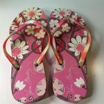 Vera Bradley  Pink Floral Flip Flops Sandals Women’s Size 7/8 EUC Photo 3