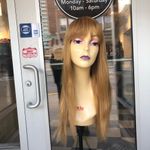 None Back In Stock - Human hair Wig Long strawberry blonde bangs 2020 Photo 5