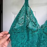 Victoria's Secret Victoria’s Secret Esmerald Green Gold Label Night Gown Sz L (Vintage) Photo 3