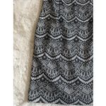 Jessica Simpson Woman Dress Black & White Overlay Printed Sleeveless SZ 6 Photo 1