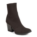 BORN Meggs Brown Sock Boots Pull Photo 1