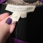 Saltwater Luxe  Metallic Bronze Button Down Long Sleeve XS Photo 2