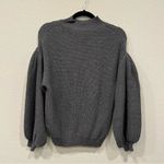 Leith  Blouson Sleeve Grey Ribbed Sweater Size XS Photo 1