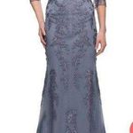 La Femme 29226 Embroidered Tulle Sheath Gown Size 6 Photo 0