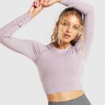 Gymshark Adapt Seamless Ruched Long Sleeve Crop Top S Purple Photo 6