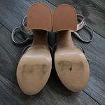 Mettesally Women's Prism Shiny Open Toe‎ Sandals Chunky Block Platform Heels 8.5 Gold Photo 2