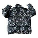 Skechers Floral puffer jacket by black, blue & pink stand collar size large Photo 7