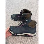 Oboz Waterproof Hiking Boots Women's 7 Purple Accent Leather Trail Shoes Blue Photo 3