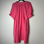 Chico's NWT Chico’s Women’s Short Sleeve Gauze Ruffle Sugar Pink Dress size 3 (14-16) Photo 7
