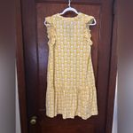 BODEN Daisy Pineapple Print Dress Size 10 Yellow Photo 2