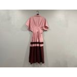 Anthropologie Exquise  Tobie Colorblocked Dress Pink Combo Sz Medium Petite Photo 4