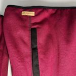 Powder River Outfitters Panhandle Womens 1/4 Zip Pullover Burgundy Pockets Large Red Photo 7