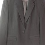 Talbots  14 Black Wool Dress Blazer Plus Funeral Photo 0