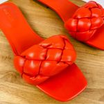 Nine West  Sonet Braided‎ Slide Sandal Shoes Orange 9 Photo 7