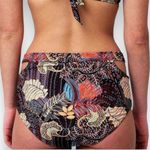 Vigoss NEW Bikini Bottoms Cutout High Rise Front Dark Blue Multicolor Size Small Photo 2
