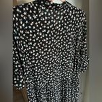 Natural Life  Rebecca Boho black Floral Tiered shirt Midi maxi Dress Photo 11