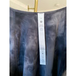 Lululemon  Gray Tie-Dye Cropped Top Barre Luxury Workout V Neck Gym Athleisure 6 Photo 4