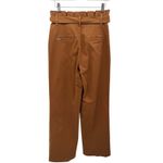 Alice Olivia Jeans Camel Paperbag Waist Wide Leg Trouser Pants Size 27 Career Brown Photo 4