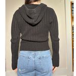 y2k Vintage DKNY Jeans Black Crochet Quartzip Full Zip Hoodie Fits like Size S Photo 2