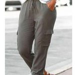 Lascana Cargo Jogger Pants Green Khaki Sz 16 Photo 0