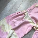 Free People Sweatshirt tie dye feels right womens Pink Yellow (small) hippie Photo 7