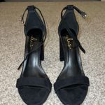 Lulus Taylor Black Suede Ankle Strap Heels Photo 1