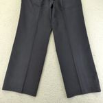 Akris Wide Leg Trousers Dress Pants Womens US 8 Black Cotton Blend Career Flowy Photo 8