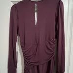 Young Fabulous and Broke GENESIS Long Sleeve Side Slit Maxi DRESS in Jam Purple S Photo 7