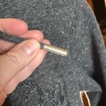 Superdry Vintage Logo Embossed Glitter Hoodie in Black Snowy Size 8 Photo 2