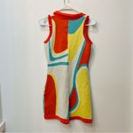 Look Sky Boutique Hippy 70s Y2K Short Sleeve Bodycon Jumpsuit romper size small Orange Photo 3