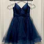 Terani Couture Glamour by Terani Coutour Dark Blue Sparkly Homecoming/Formal/Event Dress Photo 0