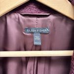 Eileen Fisher  High Collar Wool & Alpaca Blend Coat Casis Maroon XXS Photo 13