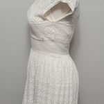 American Eagle AEO metallic pointelle crochet sweater dress size small Photo 3