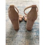 Steve Madden  Beige Carrson High Heel Ankle Strap Block Heel Sandal Size 6 Photo 4