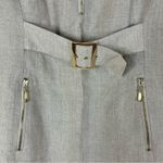 Liz Claiborne Tan 100% Linen Sleeveless Sheath Dress Womens 10 Photo 2