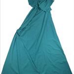 Pink Lily One Shoulder Dress Maxi Size XS Teal Bridesmaid Formal Wedding Guest Photo 2