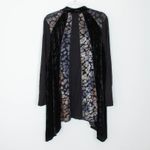 LOGO By Lori Goldstein LOGO Lori Goldstein Black Velvet Burnout Mock Neck Tunic Top Size 1X Whimsigoth Photo 5