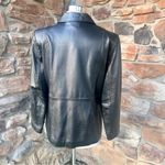 Style & Co Black Leather Petite Jacket Photo 7