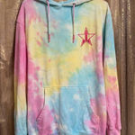 Jeffree Star Tie Dye Snowcone Pullover Hoodie Pink Blue Yellow Medium Photo 0